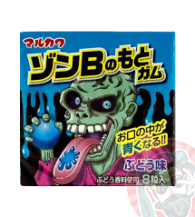 ZomBie no Moto Gum Žuvačky Hrozno 12,8g JAP