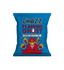 Chazz Chipsy Flamin Ghost Pikantné Chipsy 50g LIT (minimálna trvanlivosť 30.6.2024)