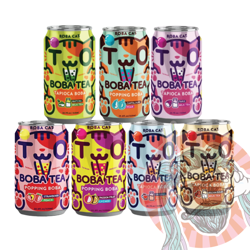 Boba Cat Bubble Tea Combo