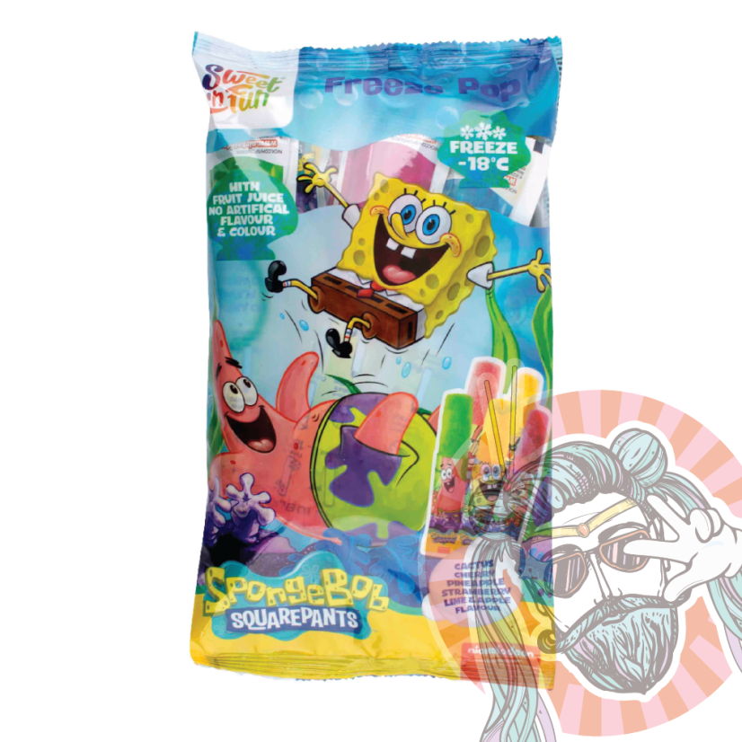 Sponge Bob Ovocné Nanuky 10ks 500ml