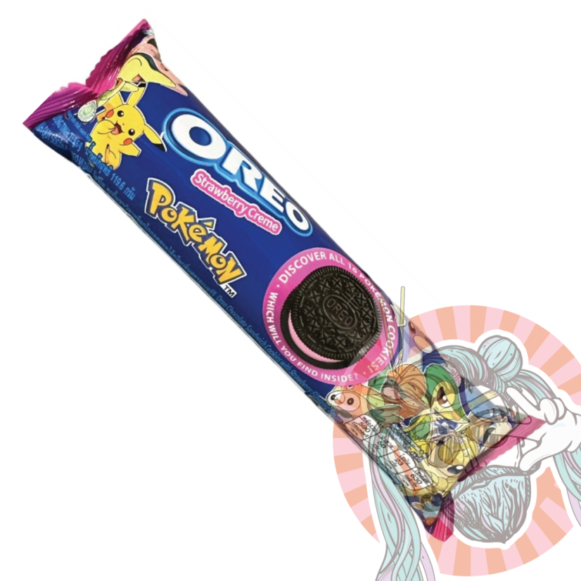 Oreo Sušienky Pokémon Jahodový krém 119,6g IDN