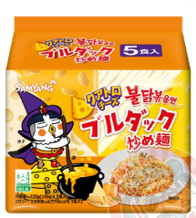 5 Pack Samyang Buldak Chicken Quattro Cheese 145g KOR