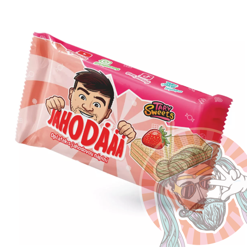 Tary Sweets Jahodové Oplátky 40g