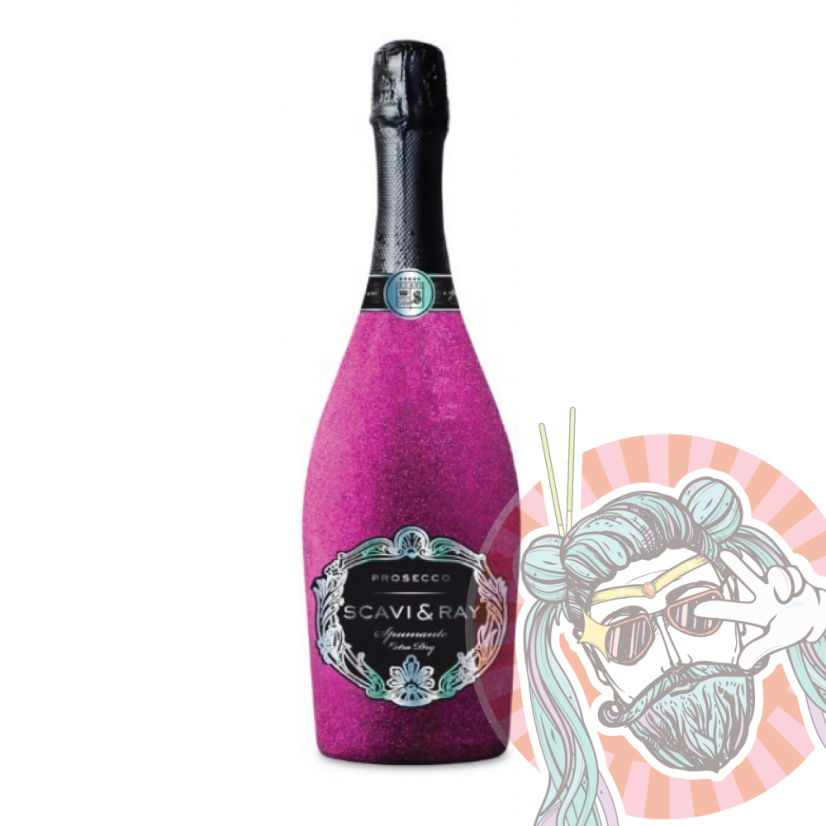 Scavi & Ray Prosecci Spumante Extra Suché Trblietavá Fľaša Ružová DOC 0,75l