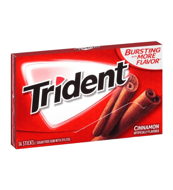 Trident Škoricové Žuvačky 27g USA