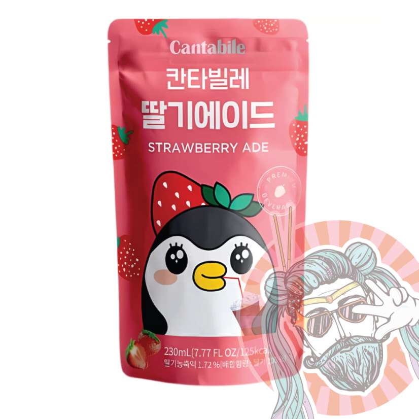 Cantabile Strawberry Jahodový Ovocný Nápoj 230ml KOR