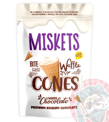 Miskets Cones White Belgium Chocolate 70g
