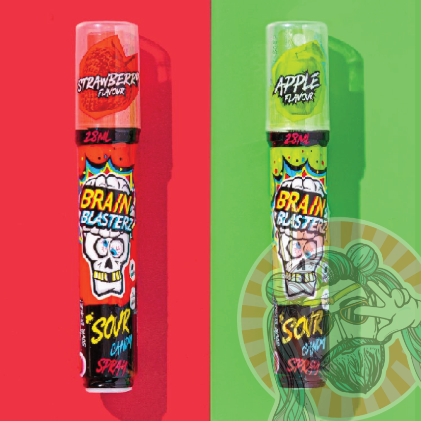 Brain Blasterz Kyslý Sprej Level 1 28ml CHN - Príchuť: Jahoda