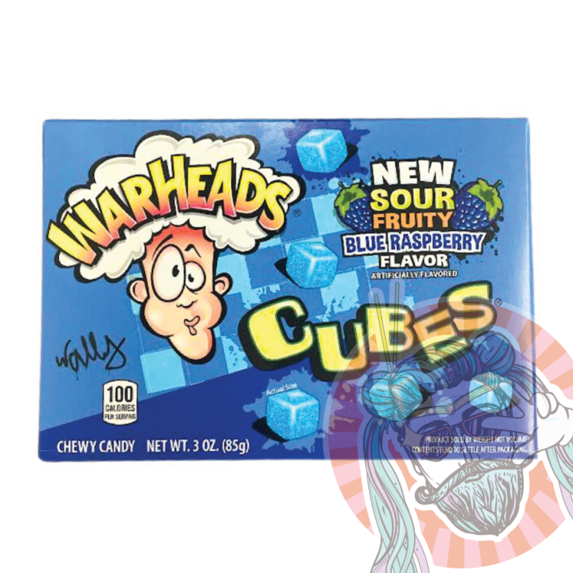 Warheads Cubes Raspberry 85g