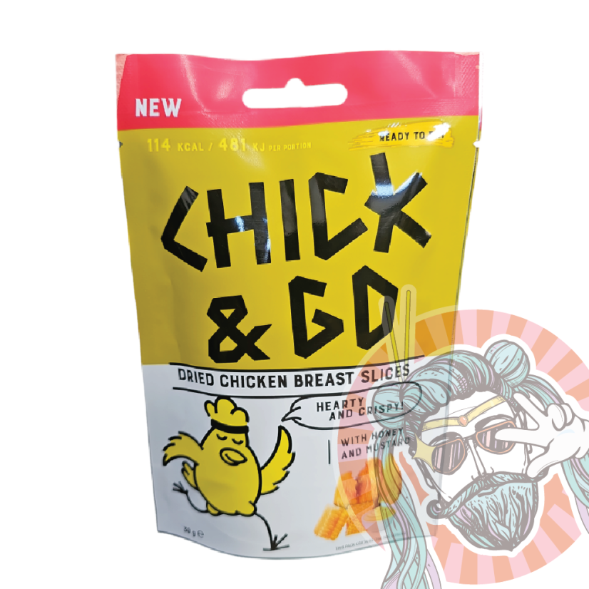 Chick & Go Sušené Kuracie Plátky Medovo Horčicové 30g