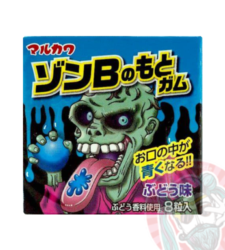 ZomBie no Moto Gum Žuvačky Hrozno 12,8g JAP ZomBie no Moto Gum Žuvačky Hrozno 12,8g JAP