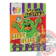 Sour Busters Kyslé Cukríky Pomaranč Jahoda 45g