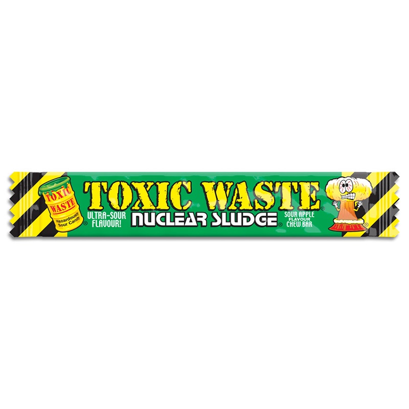 Toxic Waste Žuvačka s príchuťou zeleného Jablka 20g