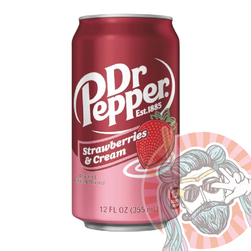 Dr Pepper Strawberry Cream 355ml USA