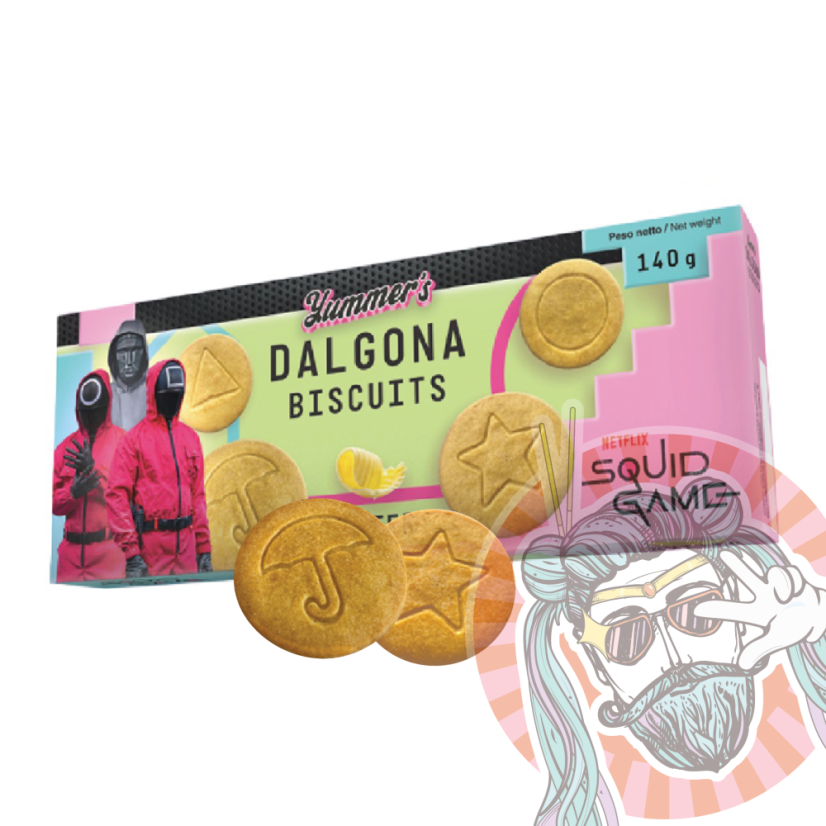 Yummer's Squid Game Biscuits sušienky s príchuťou Masla 140g