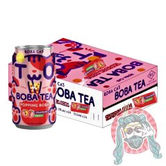 Boba Cat Bubble Tea Jahoda Broskyňa Karton (24x320ml) TWN