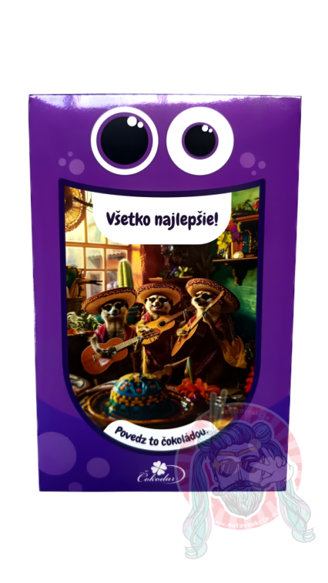 Bláznivá Čokoláda 50g SK - Text: Z nuly na sto za sekundu.