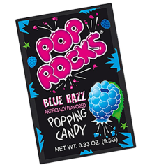 Pop Rocks Praskajúce Cukríky Modrá Malina 9.5g