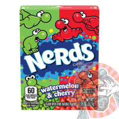 Nerds Cukríky Melon Višňa 47g