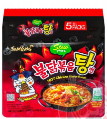 5 Pack Ramen Samyang Buldak Dusené Mäso Chicken Ramen 145g KOR