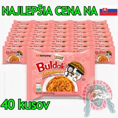 Kartón Samyang Buldak Rose Chicken Rezance (Creamy Bacon) (40x140)5600g KOR