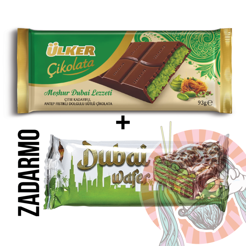 Dubajská Čokoláda 93g +ZDARMA Dubajský Keksík 40g