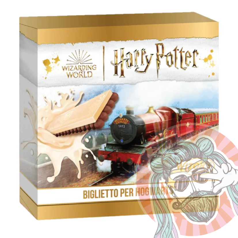 Harry Potter Sušienka s Bielou mliečnou (50%) čokoládou "Lístok na nástupište 9¾" 126g ITA