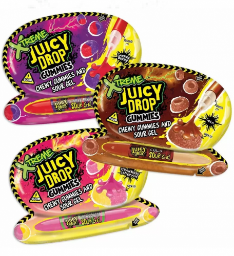 Juicy Drop Xtreme Gummies 57g - Príchuť: Jahoda Limonáda