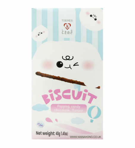 Tokimeki Biscuit Stick s Praskajúcimi Cukríkmi 40g
