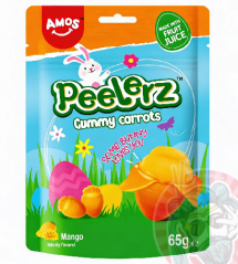 Peelerz Gummy Carrots Easter Mango 65g