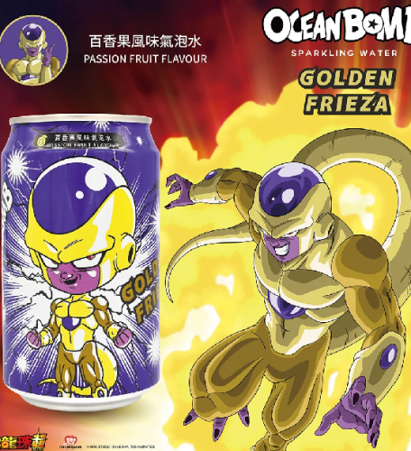 Ocean Bomb Dragon Ball Golden Frieza Passion Fruit 330ml TWN