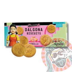 Yummer's Squid Game Biscuits sušienky s príchuťou Vanilky 140g