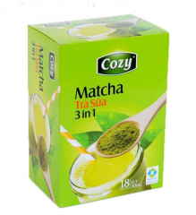 Cozy Matcha Mliečny čaj 3v1 18x17g VNM