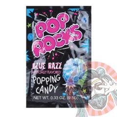 Pop Rocks Praskajúce Cukríky Modrá Malina 9.5g