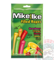 Mike and Ike Filled Ropes Fruit 85g