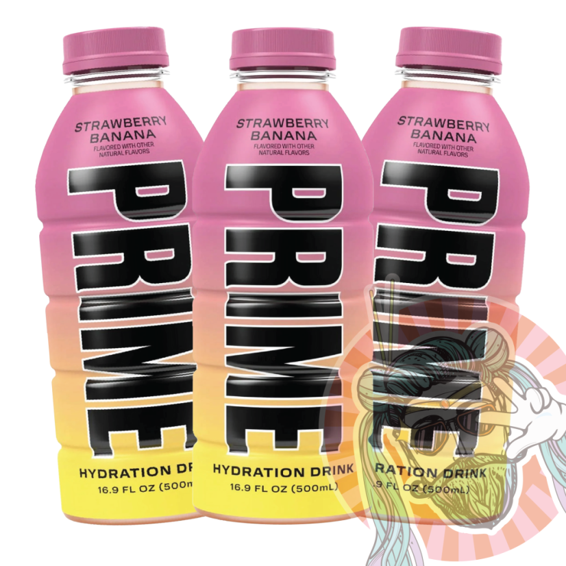[2+1 ZDARMA] PRIME Strawberry Banana hydratačný nápoj (KSI x Logan Paul) 500ml UK