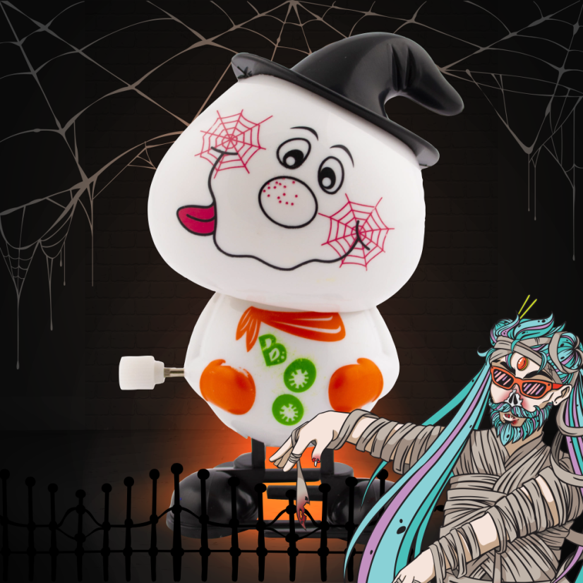 Halloween Chodiaca Figurka s Cukríkmi 5g - Tvar: Strašidlo